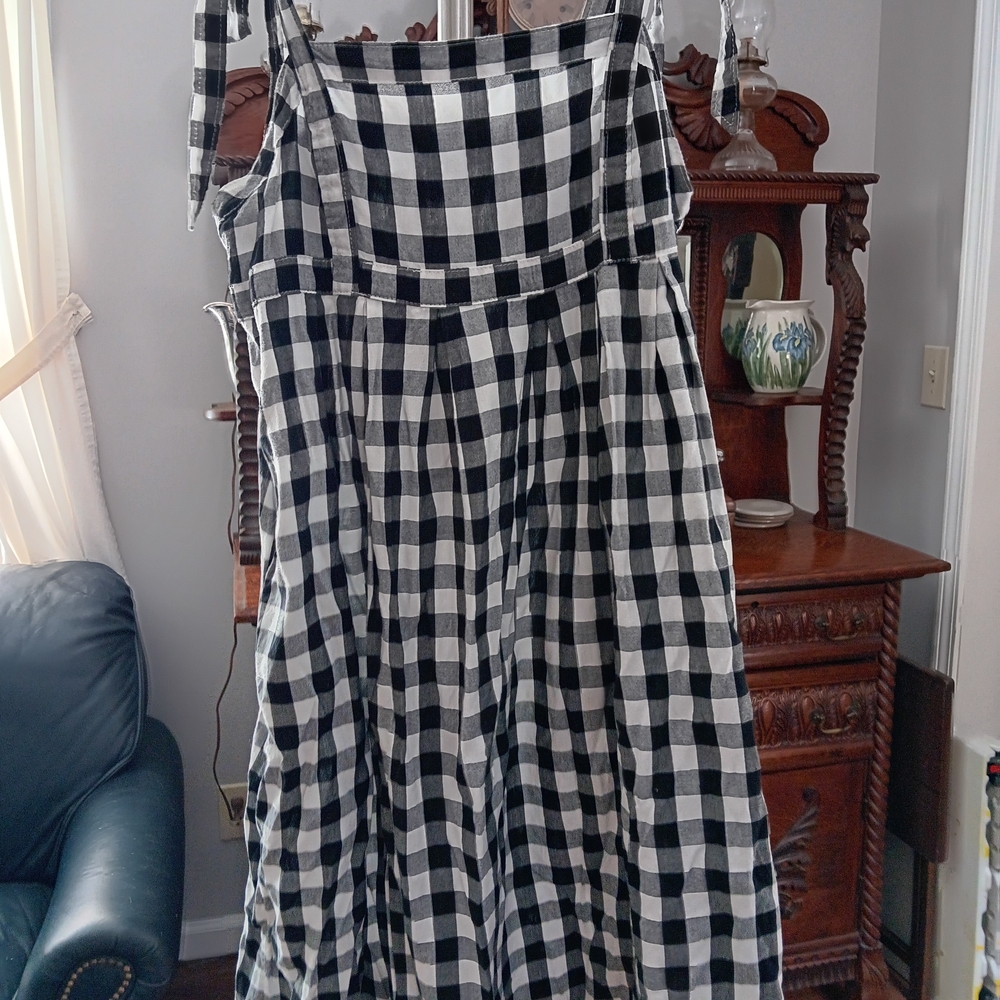 Black and White Checkered Dress